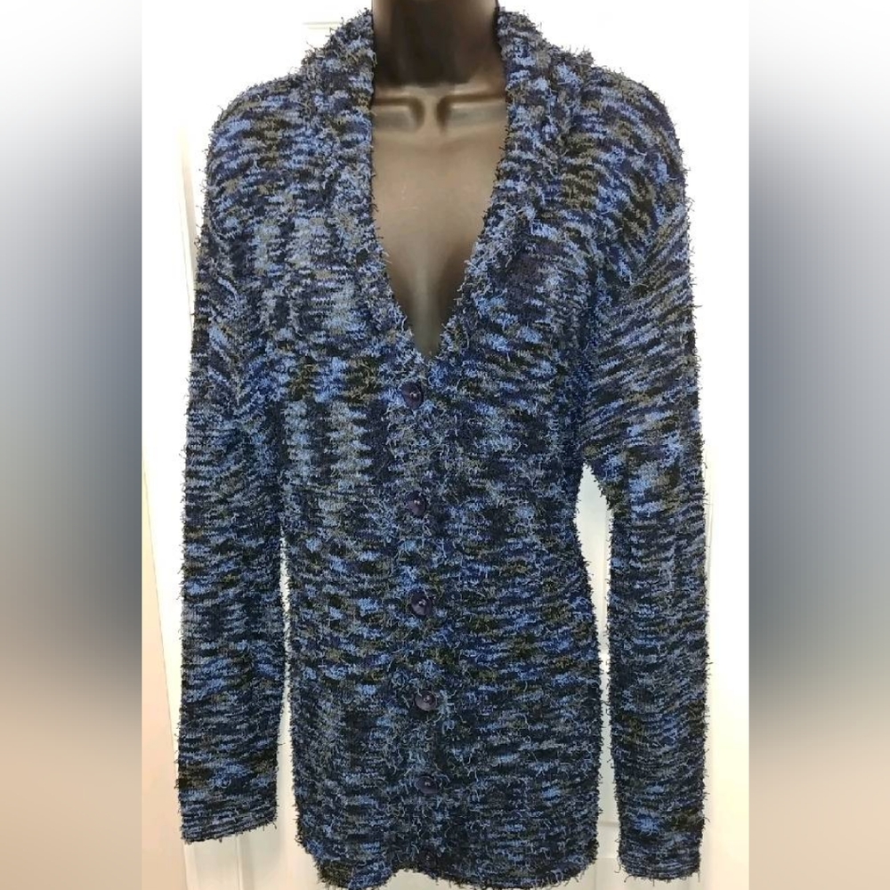 Papa eyelash cardigan sweater